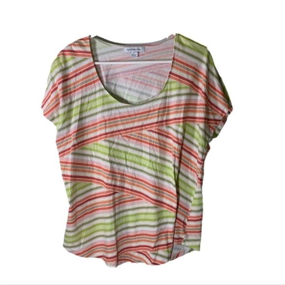 Liz Claiborne XL Multicolor‎ Stripes Top - Picture 1 of 4